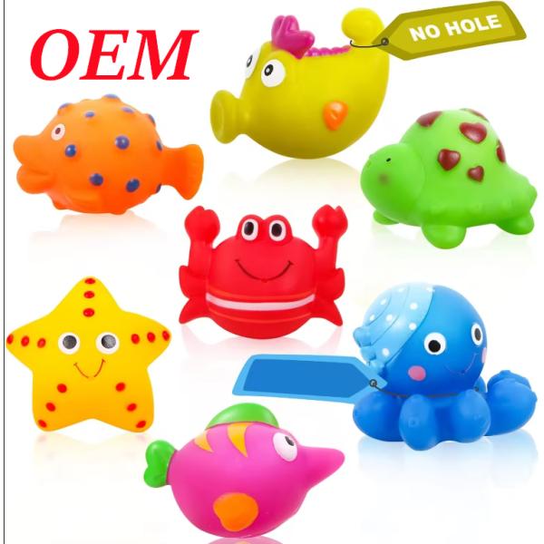 Customized Colour Plastic Toys For Kids Bath Supplied By Client