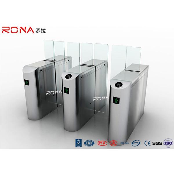 304 Stainless Steel Sliding Barrier Gate 220AC Sevor Motor With Full Height