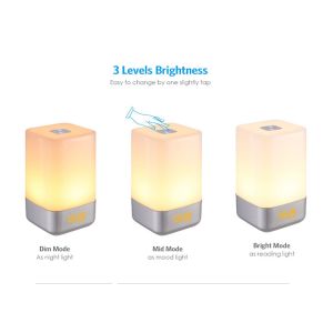 Touch Sensor Night Lamp With Timer Rechargeable Portable Type Dimmable Light