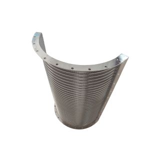 China 0.73mm Slot 8*8mm Strengthen Bar Wedge Wire Screen Filter Stainless Steel 304 on sale