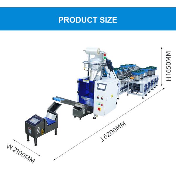 High-Performance Automatic Equipment Screw Hardware Accessories Plastic Pouch Packing Machine