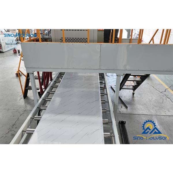 Sinohs Automatic SPC Floor Manufacturing Equipment / SPC Floor Sheet Making Machine