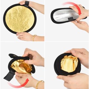 Reflective Pait Nylon Cloth Photography Reflector 30cm Dia