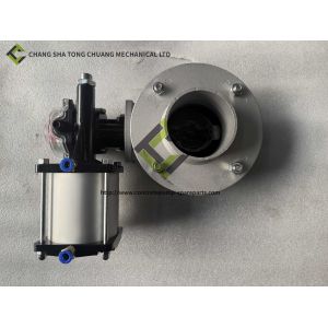 Single flange pneumatic butterfly valve of concrete mixing plant fittings