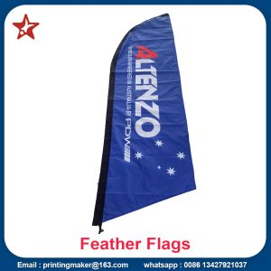Double Sided Feather Flags with Cross Base