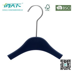 Betterall High-quality Dark Blue Plastic Hanger with Skid-proof Shoulder