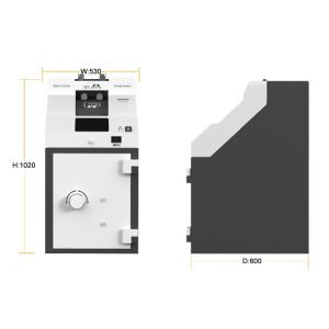 2mm Lattice Structure Intelligent Cash Deposit Machine Fast Vaulable Bank Notes
