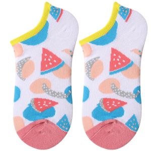 Wholesale Custom Summer Thin Breathable Mesh Women Cotton Invisible Socks