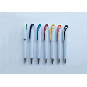 China White Plastic click swan Ball Point Pen with customized logofor promotion on sale
