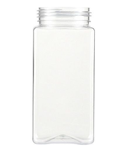 Buy Custom Square Pet Plastic Drinking Bottles With Aluminum Cap at wholesale prices