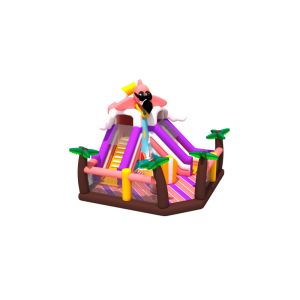 Quality Flamingo Beach Theme Inflatable Fun City for sale