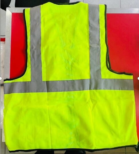 110 Gram 80 Gram Green Hi Vis Vest Custom Construction Vest Zipper Type
