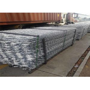 Custom Hot Dipped Galvanized Welded Barbed Wire Mesh Protection Fence Panel