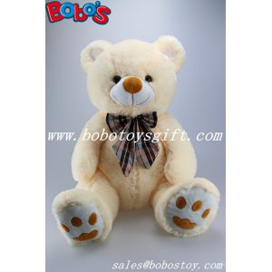 China 21.5 sitting position large size teddy bear with colorful ribbon on sale