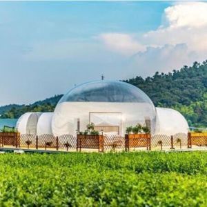 Inflatable PVC Tarpaulin Clear Bubble Camping Tent Flame Retardant Inflatable