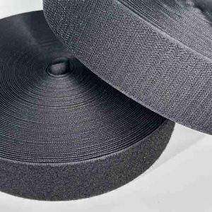 OEM Heavy Duty Hook And Loop Black 25m Velcro Strips For Fabric