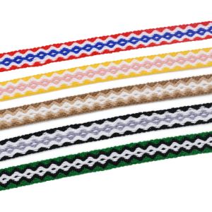 Hats Carpets Garments 20mm Polyester Jacquard Webbing