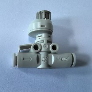 China Working Temp -10 C 80 C Pneumatic Tube Fittings with G3/8 Tube Size in Black Color on sale