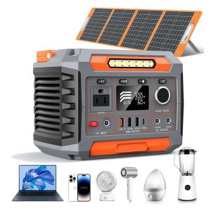 Quality 1x AC Pure Sine Wave Output Solar Power Supply with Flashlight and Lithium Ion Battery for sale