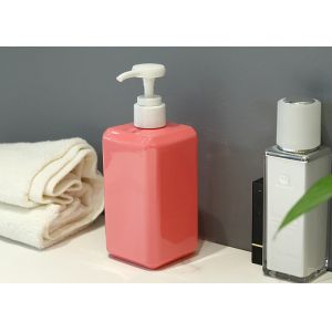 400ml Square PETG Cosmetic Bottle With Pump Recyclable Durable
