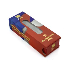 Locking Button Vape Cartridge Box , CR PMS Packaging Slider Box