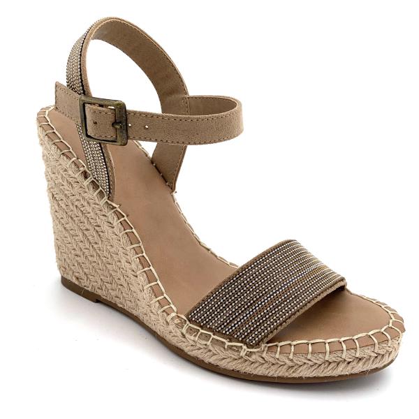 Buy Stylish Womens Espadrilles Shoes Comfortable With Canvas Upper Material at wholesale prices