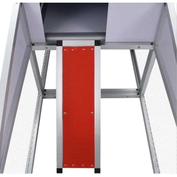 Outdoor 263×74×117cm 48kgs Aluminum Laying Hens Coop