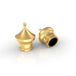 Zinc Alloy Metal Perfume Cap in Customized Sizes and Colors for Eco-friendly