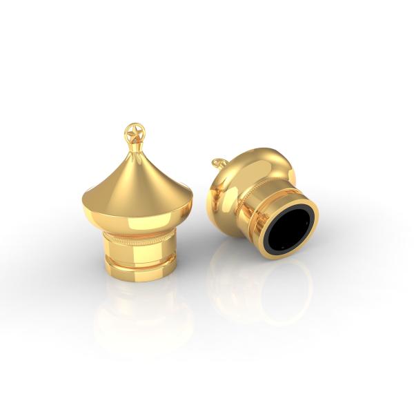 Zinc Alloy Metal Perfume Cap in Customized Sizes and Colors for Eco-friendly