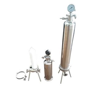 9.75" Cartridge Length Multi Cartridge Filter Housing Mirror Polished Surface