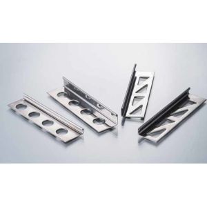 Inside Corner Stainless Steel Metal Bullnose Border Edge Trim 2.5m