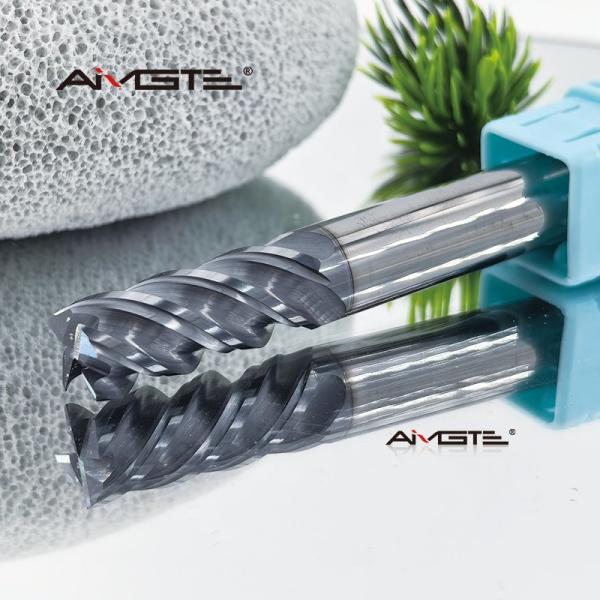 10mm TiAlSiN Carbide U Channel Cutter Precision Ground Flat End Mill for Steel Grooving