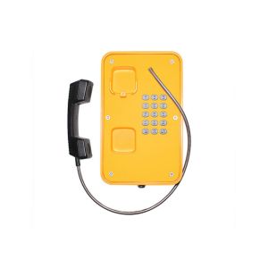 SIP2.0 Waterproof Emergency Phone , 75-90db Industrial Telephone With Keypad