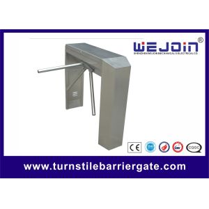 Vertical Pedestrian Tripod Half Height Turnstile , Automatic Gate Barrier Rfid