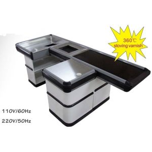 Grocery Store Conveyor Belt Checkout Counter