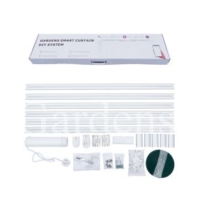 50Hz DIY Motorized Curtain Track 3.2m Remote Control Curtain Rod Splicing