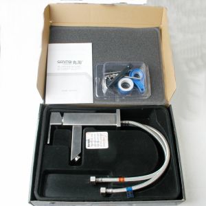 2016 Watermark standerd stainless steel sink mixer square basin faucet