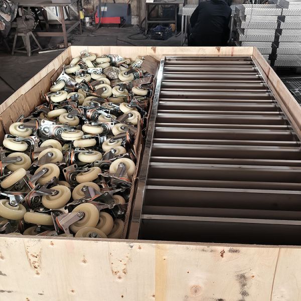 Heavy Duty 30 Tiers 304 Stainless Steel Bakery Rack Tray Trolley for Rotary Oven