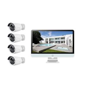 High Resolution 4MP PoE IP Camera Kit Poe Dvr Security System Dul Stream