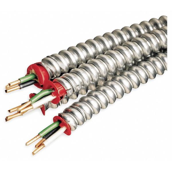 600V Type MC Metal Clad Cable UL1569 PVC Jacket and Durable Construction for Industrial
