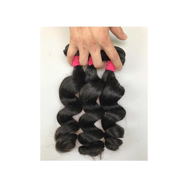 Buy Peruvian Loose Wave Real Remy Human Hair Extensions No Shedding 100g / Bundle at wholesale prices