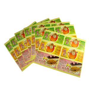 Waterproof Adhesive Label Sticker Printing , Gold Hot Foil Stamping Stickers