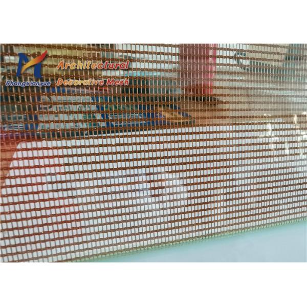 Mall Laminated Glass Fabric 0.8mm Stainless Steel 304 Wire Mesh
