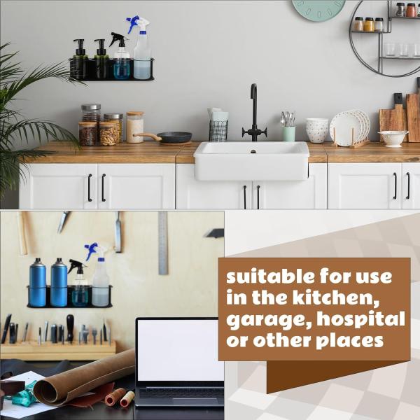 Garage Mechanic Paint Bottle Can Organizer Heavy Duty Wall Mount Spray Bottle Holder