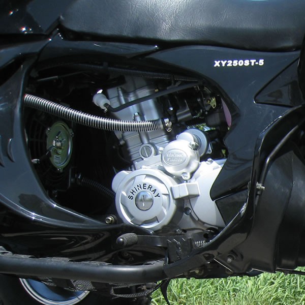 250cc Extra Large Size Four Wheel Atv With Electric Start System Black