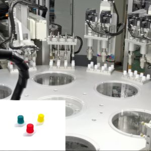 Automatic Jelly Cap Assembly Machine with 100% Inspection Emergency Stop Button and Safety Sensors for Laundry Detergent Caps