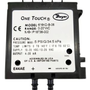 Dwyer 616KD One-Touch Differential Pressure Transmitter 2 Psig