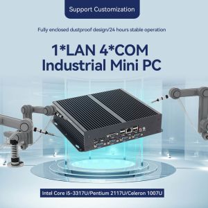 Intel Celeron 1017U Industrial PC With 4COM Interfacces 8GB DDR3L RAM