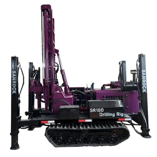 Portable Water Well Drilling Equipment 180m Deep Hydraulic Water Well Drilling Rig