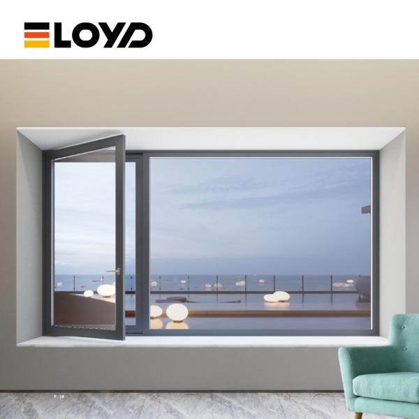 Buy Premium Soundproof Aluminum Casement Window with Acoustic Glass at wholesale prices